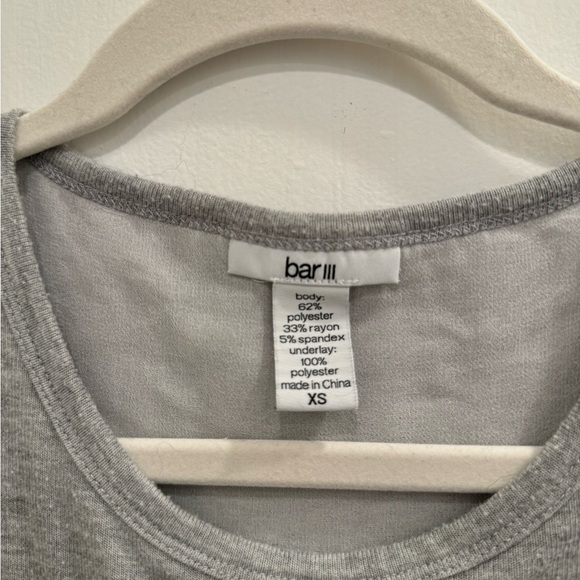 Bar III Grey Tank with White Detail - Picture 2 of 3